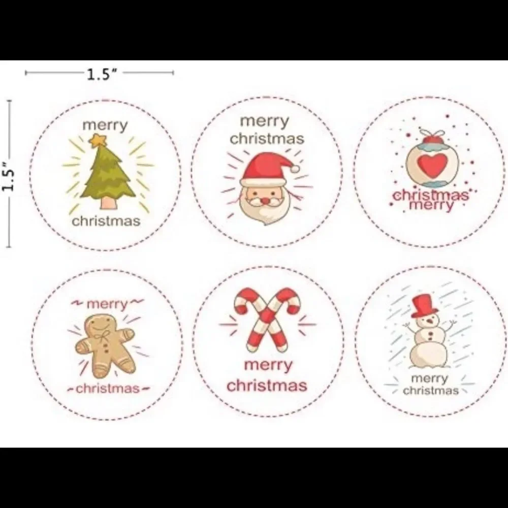 Poly Mix 6x9 10x13 50 pcs XMAS Bundle stickers